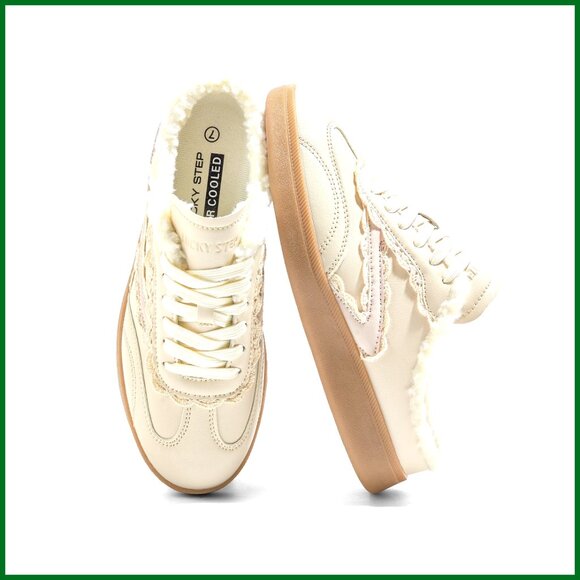 Suede and PU Mule Sneakers with Plush Lining and Non-Slip Outsole